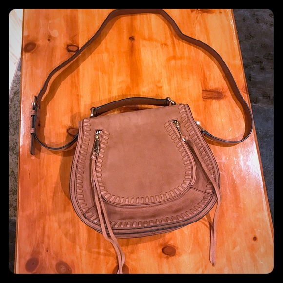 Rebecca Minkoff Handbags - **NWT** Rebecca Minkoff Vanity Saddle Bag - Almond